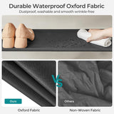 SONGMICS 5 Tier Shoe Rack Storage Organizer for 20-25 Pairs with 4 Hooks Rustic Brown LMR035B01 - 45-Degree Angle