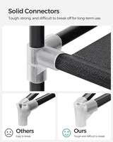 SONGMICS Non-Woven Fabric Wardrobe Bedroom Furniture Storage Black - Top-Down View