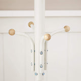 SONGMICS Metal Coat Rack 182 cm Tall Hall Tree White - Extra Image