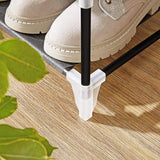 SONGMICS 7 Tier Shoe Rack for 14-20 Pairs of Shoes Nonwoven Fabric Cover Black - Top-Down View