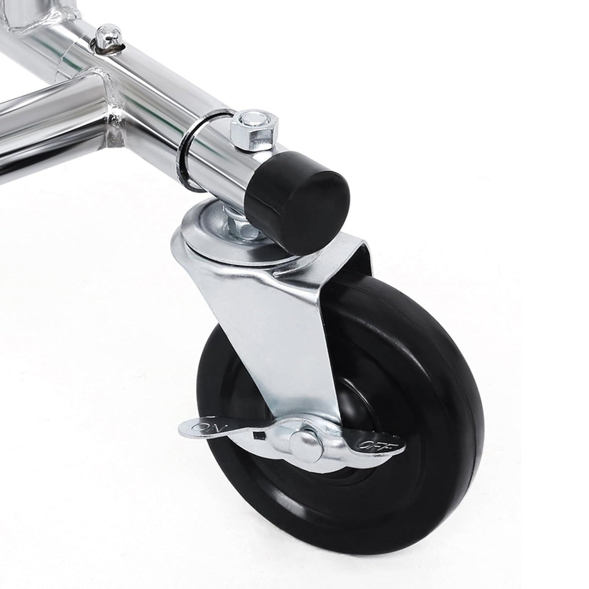Heavy-Duty Silver Metal Clothing Rack on Wheels by SONGMICS