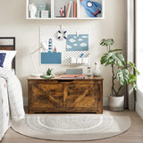 VASAGLE Storage Cabinet Vintage Brown - Low Angle