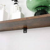 VASAGLE Blanket Ladder Wall-Leaning Rack with Storage Shelf Rustic Brown and Black - 45-Degree Angle