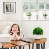 VASAGLE Industrial Nesting Coffee Table Rustic Brown and Black - Front View