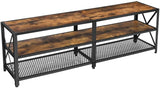 VASAGLE TV Cabinet Stand Lowboard for TVs Vintage Brown/Black
