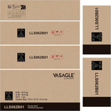 VASAGLE 6-Tier Bookcase Storage Shelf Industrial Design Vintage Brown Black - Extra Image