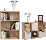 VASAGLE Bookcase with 6 Compartments Wooden Shelving - Top-Down View
