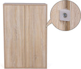 VASAGLE Bookcase with 6 Compartments Wooden Shelving - Close-Up Angle