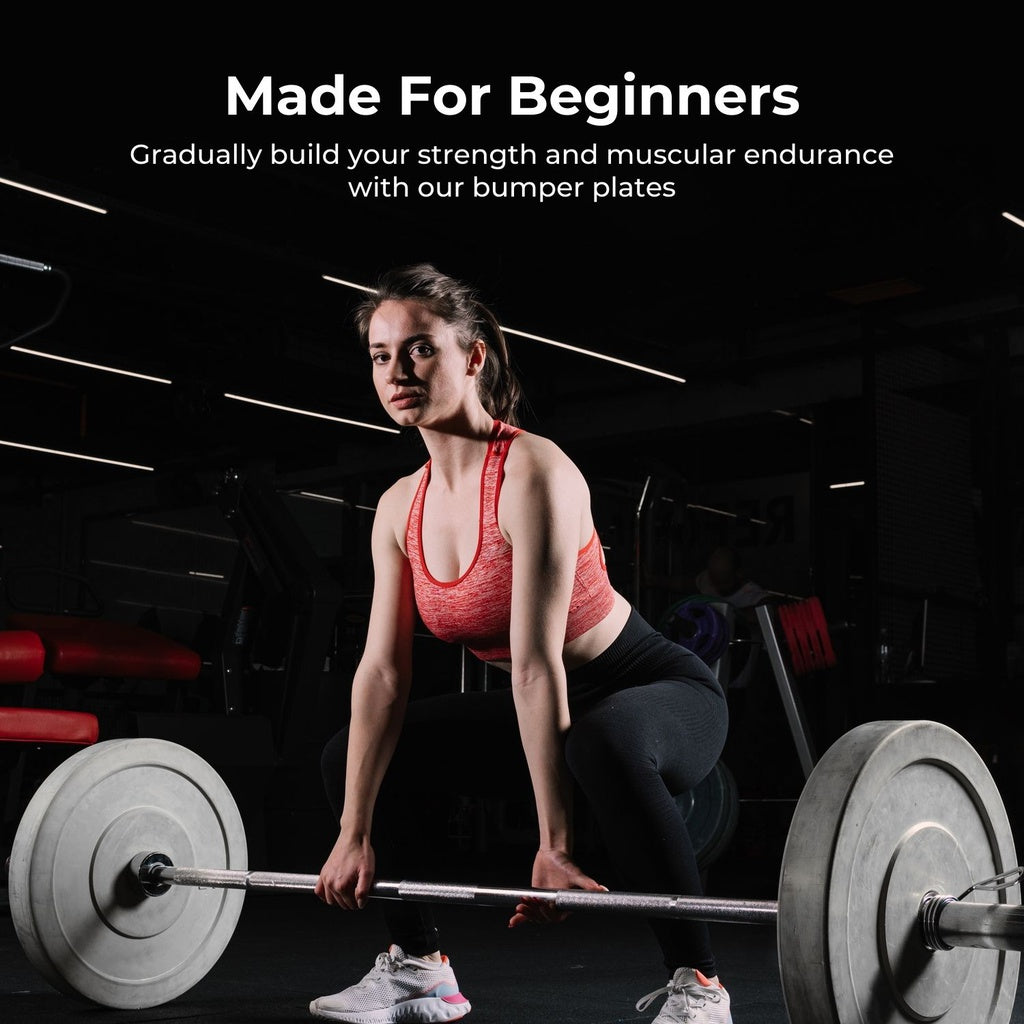 VERPEAK 5KG Gray Bumper Weight Plates (Set of 2)