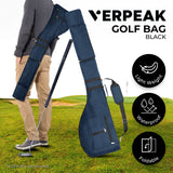 VERPEAK Foldable Golf Lightweight Carry Bag (Navy blue) - Front View