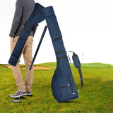 VERPEAK Foldable Golf Lightweight Carry Bag (Navy blue) - Side View