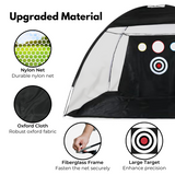 VERPEAK 5-in-1 Golf Practice Net (Black) - Top-Down View