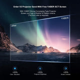 Compact YABER V2 720P Mini LCD Projector with WiFi and Enhanced Sound - Front View