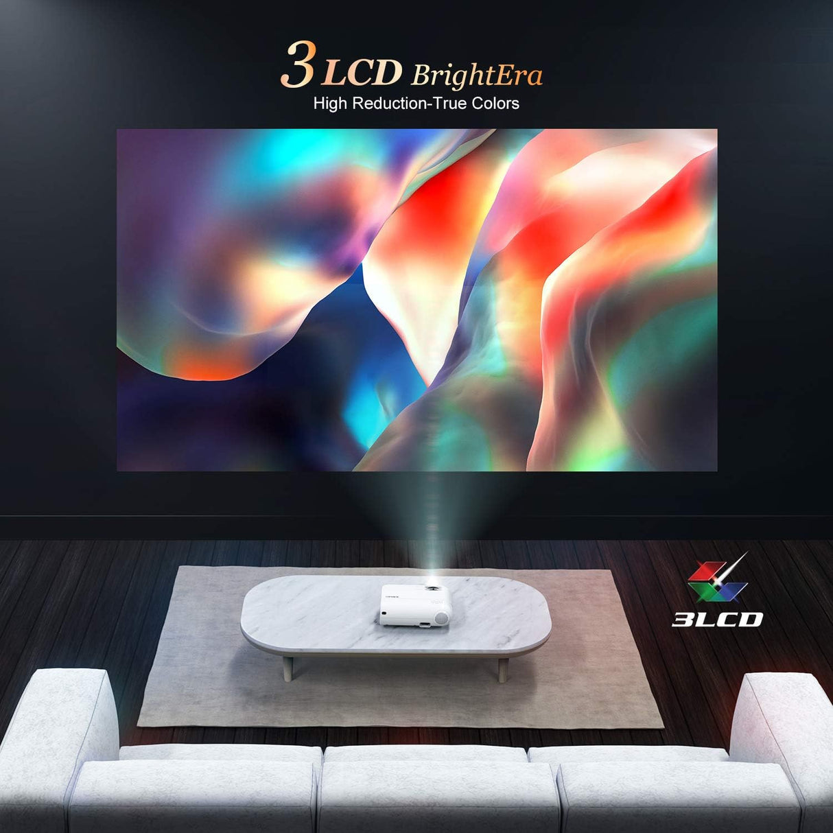 Compact YABER V2 720P Mini LCD Projector with WiFi and Enhanced Sound