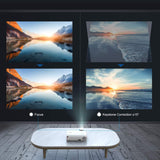 Compact YABER V2 720P Mini LCD Projector with WiFi and Enhanced Sound - Rear View