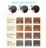 [6-PACK] Rishiri color shampoo dark brown 200ml - Side View