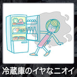 [6-PACK] S.T. Japan Deodorizing Charcoal For Vegetable Room 140g - Rear View