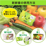 [6-PACK] S.T. Japan Refrigerate Vegetables for Long-term Preservation - Front View