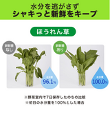 [6-PACK] S.T. Japan Refrigerate Vegetables for Long-term Preservation - Rear View