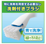 [6-PACK] Johnson Scrubbing Bubble Flushable Toilet Brush Floral Soap Replacement 12 Pieces - Side View