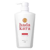 [6-PACK] Lion Japan Hadakara Body Soap Body Wash  500ml Fresh Soap fragrance - Front View