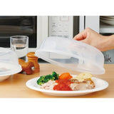 [6-PACK] INOMATA Japan Microwave Heating Lid 24*23*5.9cm - Front View