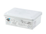 [6-PACK] INOMATA Japan Wet Wipes Storage Box White L 17*12.9*6.6cm - Side View