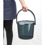 [6-PACK] INOMATA Japan Multi-functional Bucket 8L - Top-Down View