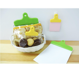 [10-PACK] KOKUBO Japan Big Food Sealing Clip Snack Clip 1 in - Top-Down View