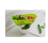 [10-PACK] KOKUBO Japan Long Drain Set Bowl Red - Front View