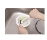 [10-PACK] KOKUBO Japan Drain Outlet L-shaped Brush - Front View