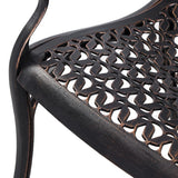 Cherise Cast Aluminium Chairs with Cushions (1 pair) - Top-Down View