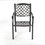 Fiji Metal Outdoor Dining chair with cushions (1 pair)