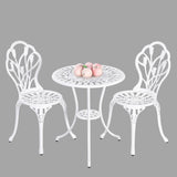 2 Seater Dominique Cast Aluminium Bistro Set - Front View