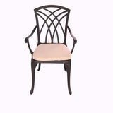 MAURITIUS CAST ALUMINIUM 3 PCS SETTING - Front View