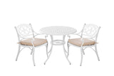 Marco Aluminium 3 Pce Setting(CAT-090 white + CAC-042 white) - Front View