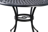 Marco Aluminium 90cm table - Side View