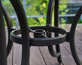 Fiji Metal Outdoor Dining table - Front View