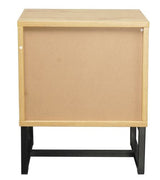 Malaga 2 Drawer Bedside Table - Front View