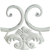 Katerina Bench Ant. White - Side View