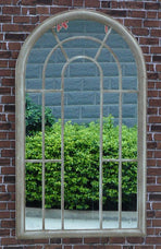 Large Garden Arched Window Mirror