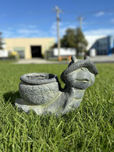 Snail with pot Planter - Front View