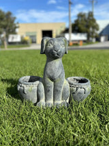 Dog with pots Planter - Front View