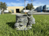 Lovers Rabbits Planter - Front View
