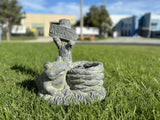 Welcome Frog Planter - Front View