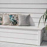 Cushion Cover-Coastal Fringe Natural-Palm Trees Natural-45cm x 45cm - Front View