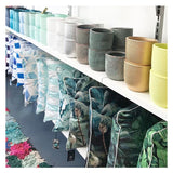 Cushion Cover-With Piping-Palm Trees Black-60cm x 60cm - Side View