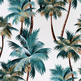 Cushion Cover-With Piping-Palm Trees White-45cm x 45cm - Extra Image