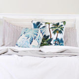 Cushion Cover-With Piping-Palm Trees White-45cm x 45cm - 45-Degree Angle
