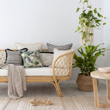Cushion Cover-Coastal Fringe Natural-Solid Natural-45cm x 45cm - Extra Image